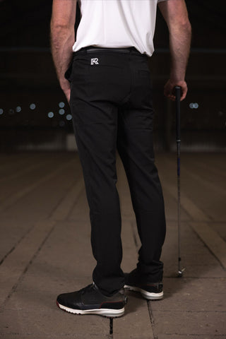 BOSCOBEL BLACK TAPERED TROUSERS