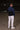 NINE BRIDGES NAVY AND BLACK 1/4 ZIP TOP