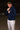 NARASHINO COUNTRY NAVY 1/4 ZIP TOP