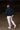 NARASHINO COUNTRY NAVY 1/4 ZIP TOP